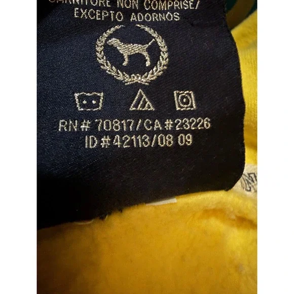 Victoria's Secret PINK Yellow All You Need Is PINK Embroidered Hoodie Small - Picture 3 of 9